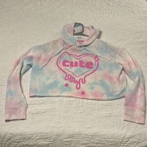 Cute Nail Studio drip heart hoodie size extra small